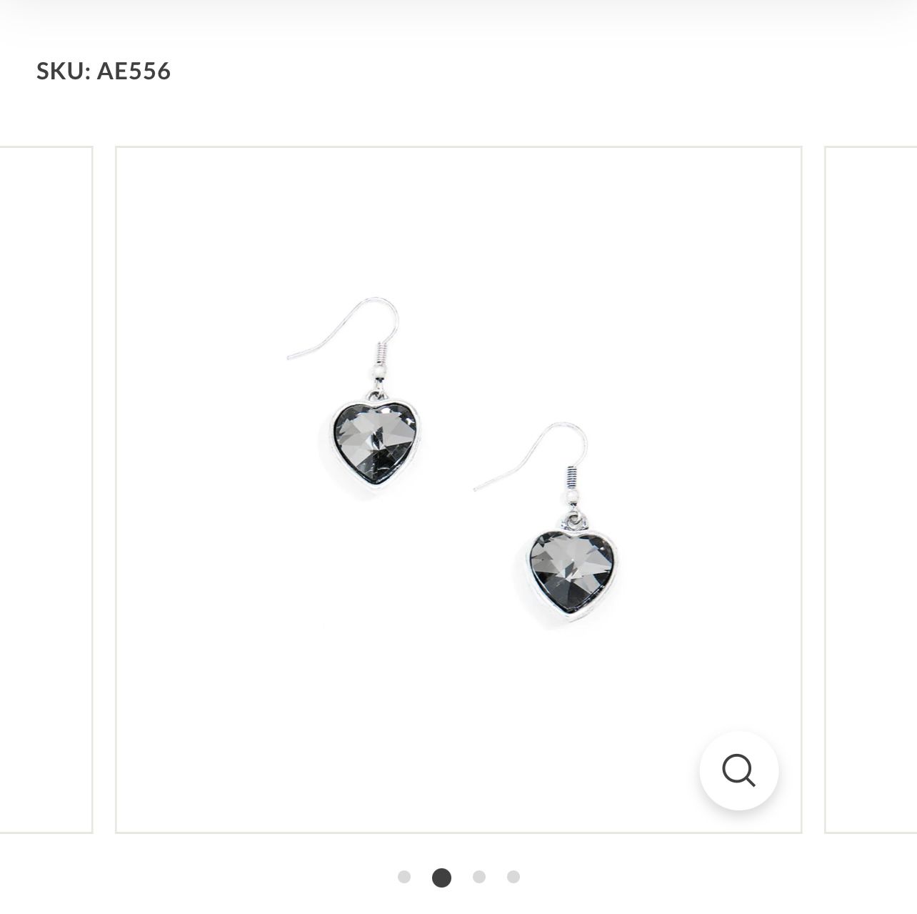 Zenzii Heart Shaped Black Diamond , Color: Black