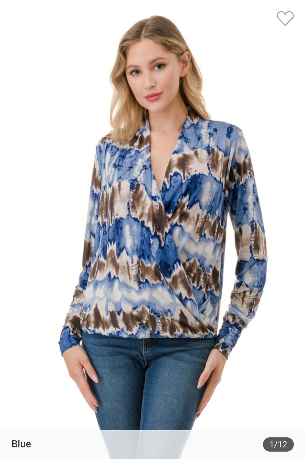 Ariella Surplice Top, Size: S