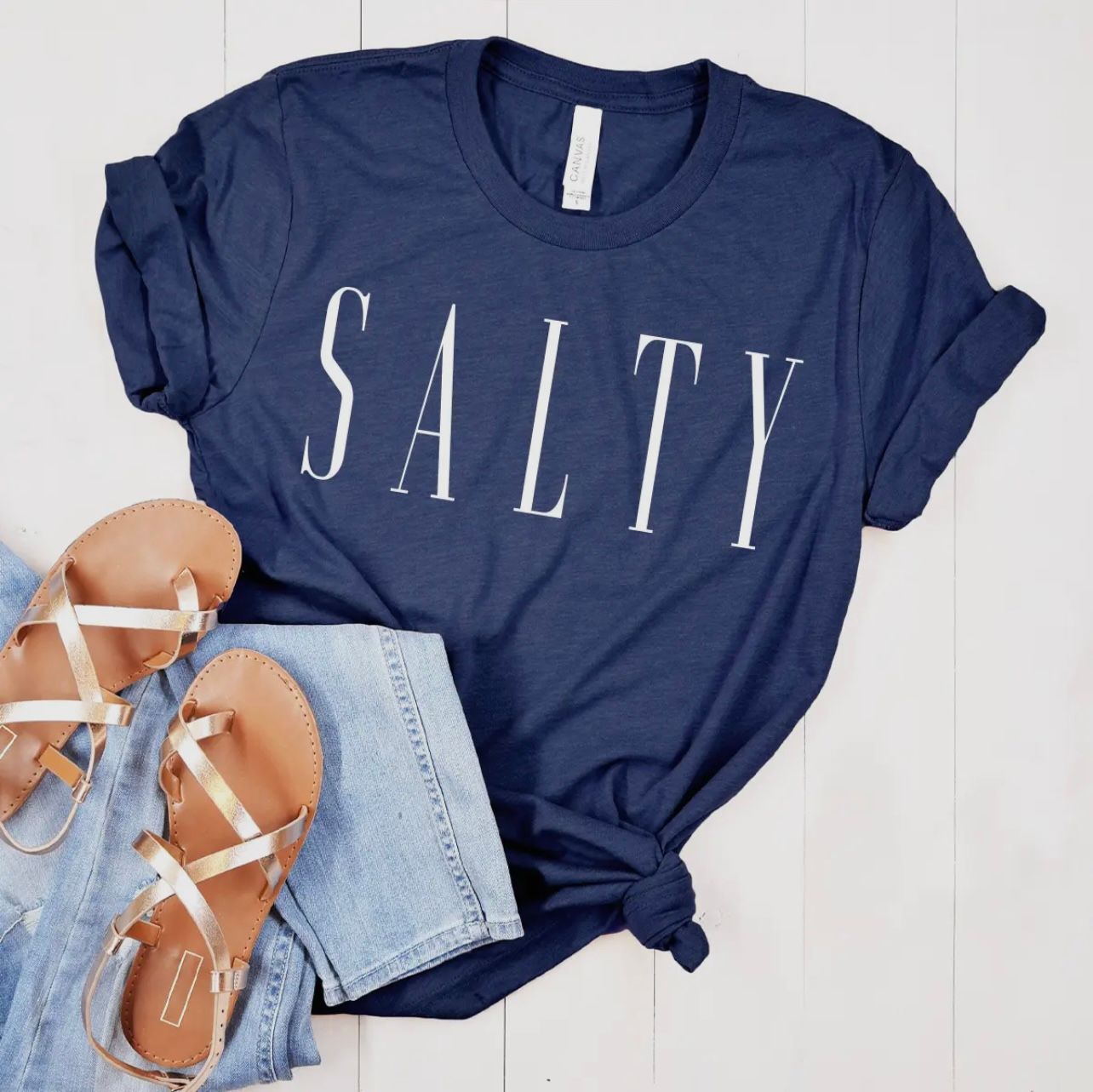 Viv &amp; Lou Salty T Shirt , Color: Navy, Size: S