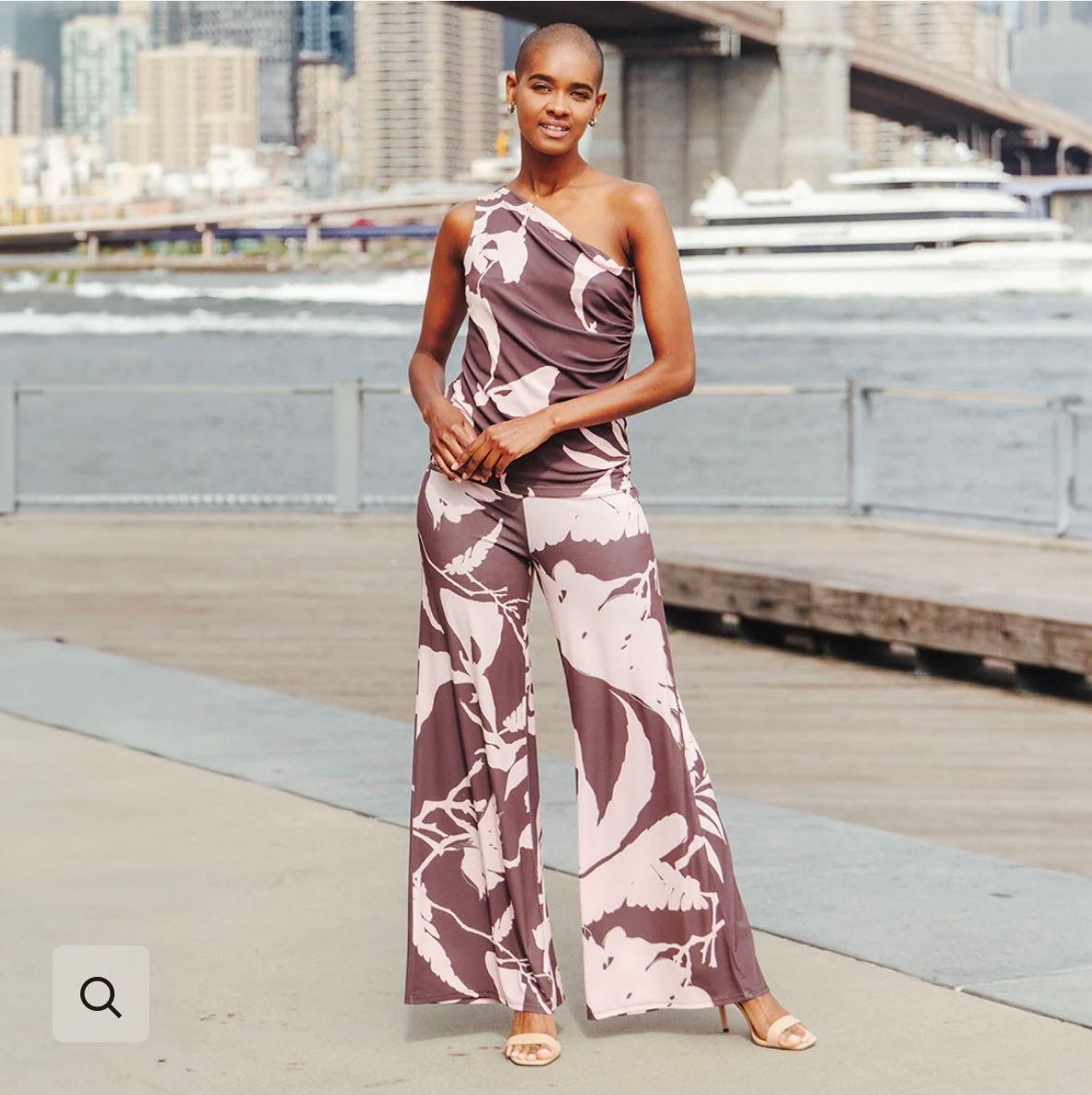 Clara Sun Woo Palazzo Pant, Size: S, Color: Pink