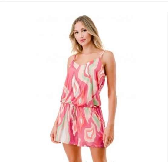 Ariella Tank  Romper w/Pockets