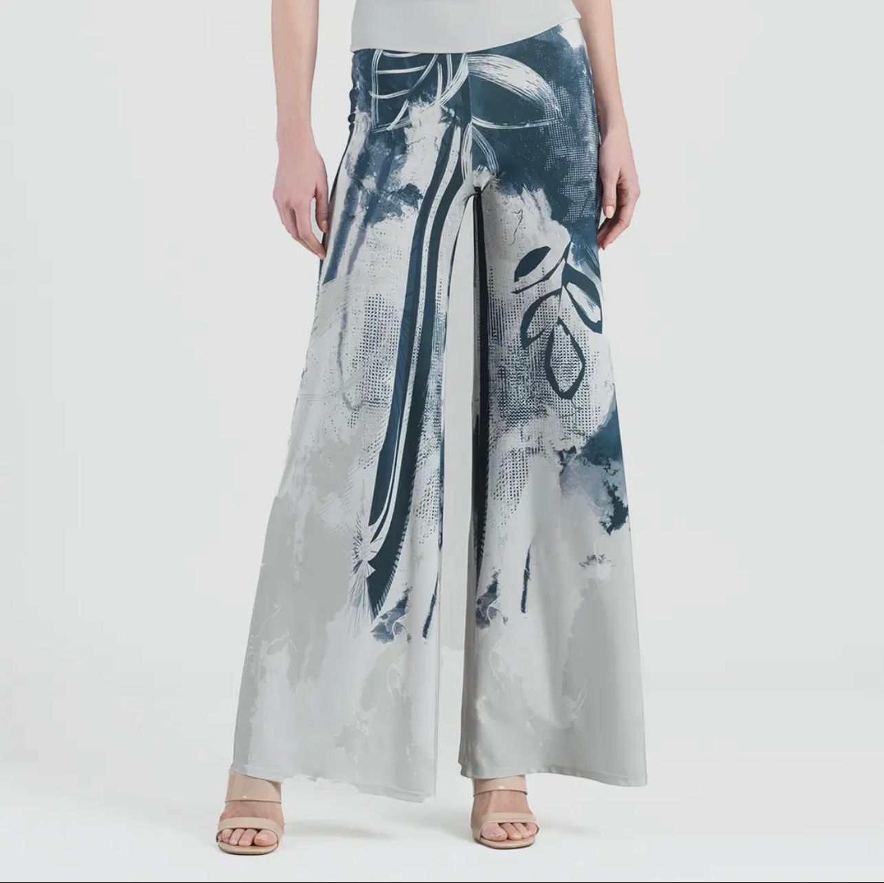 Clara Sun Woo Palazzo Pant, Size: XS, Color: Black/Stone