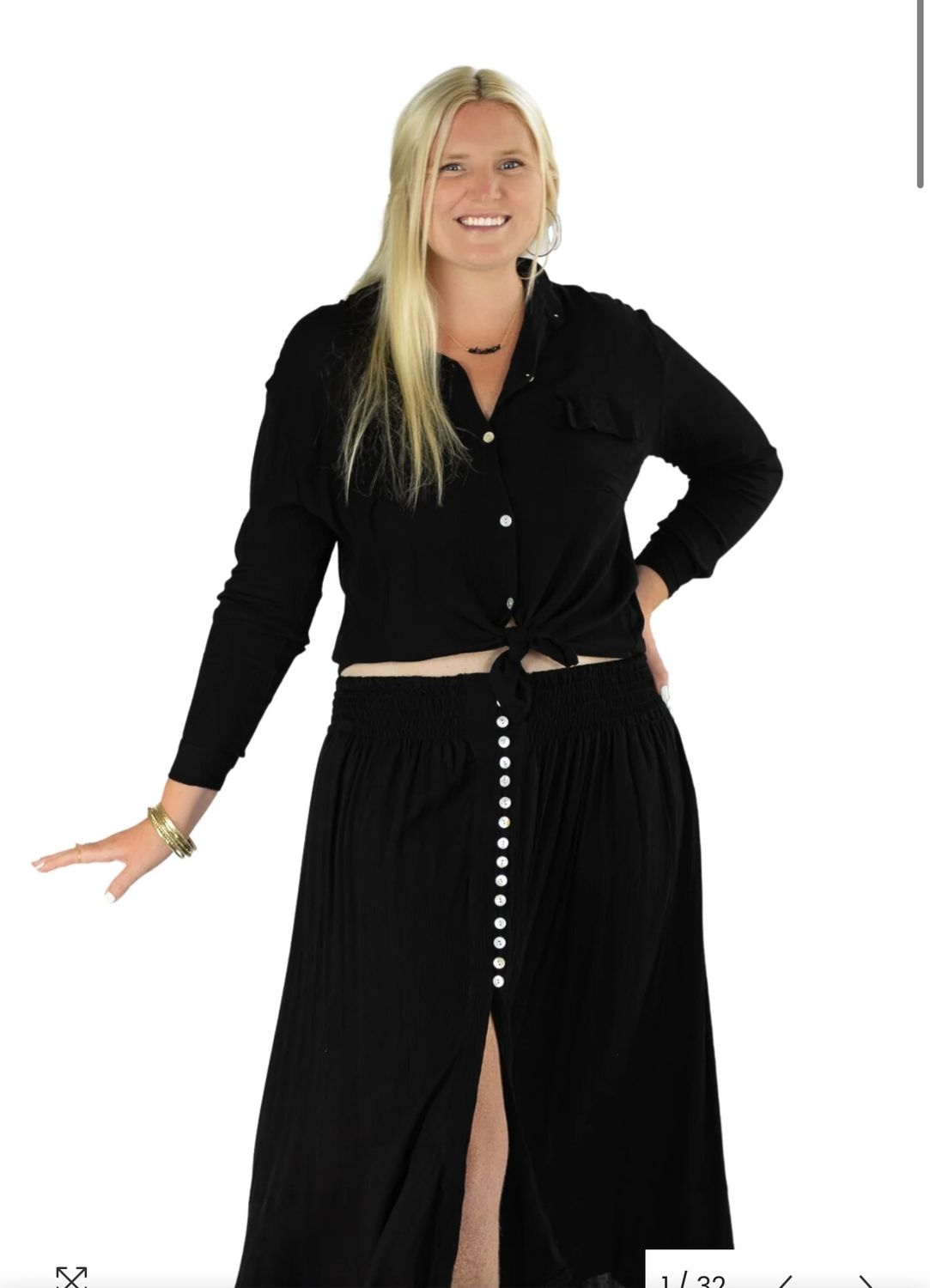 PiYoga Goddess Skirt, Color: Black