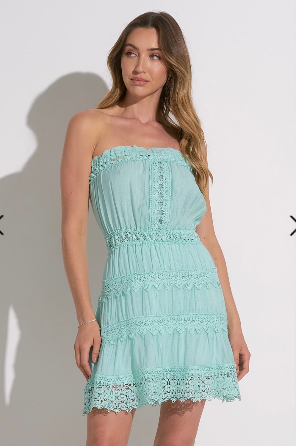 Elan Dress, Color: Aqua, Size: S