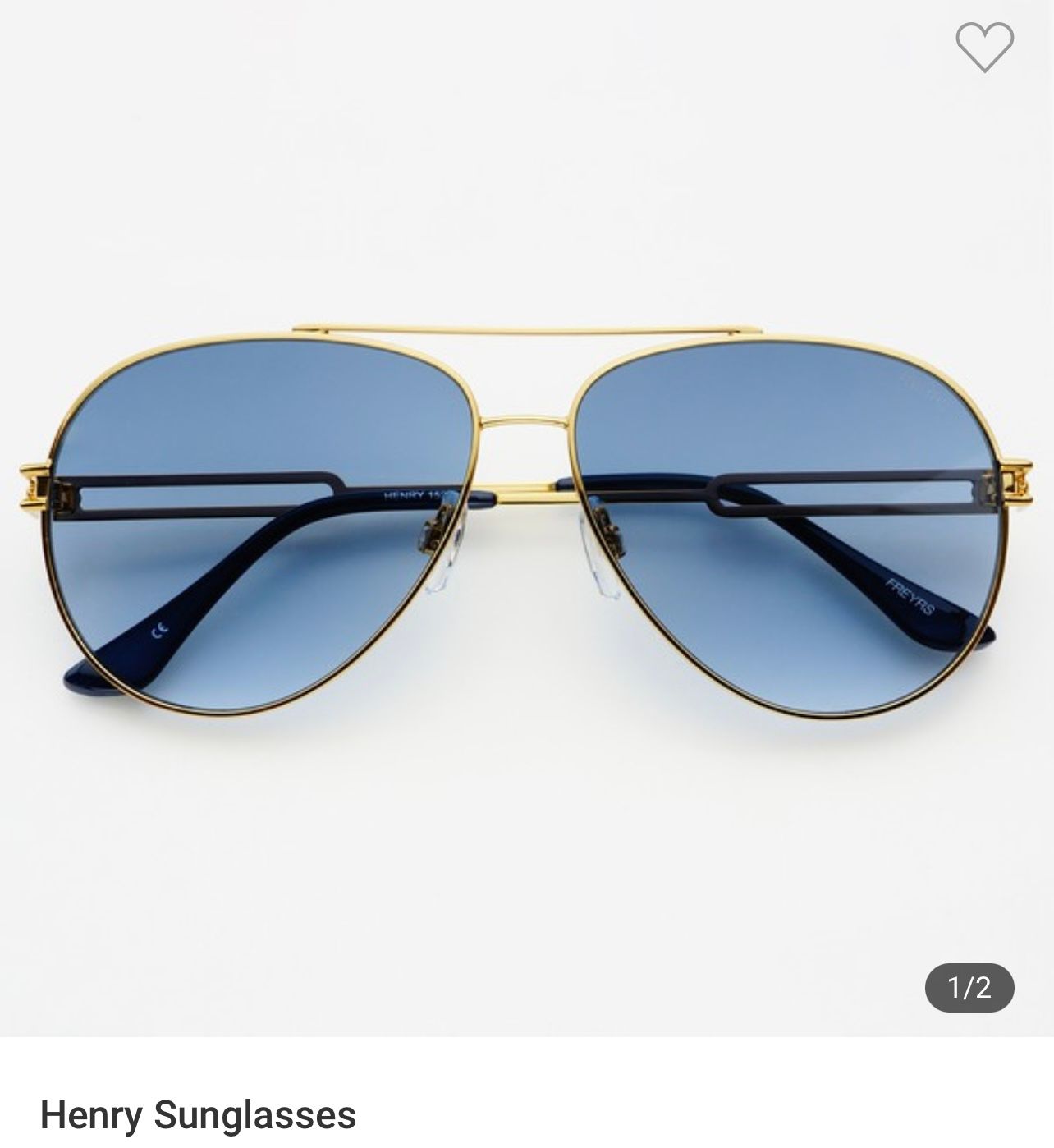 Sunglasses Henry by Freyrs, Color: Gold/Blue