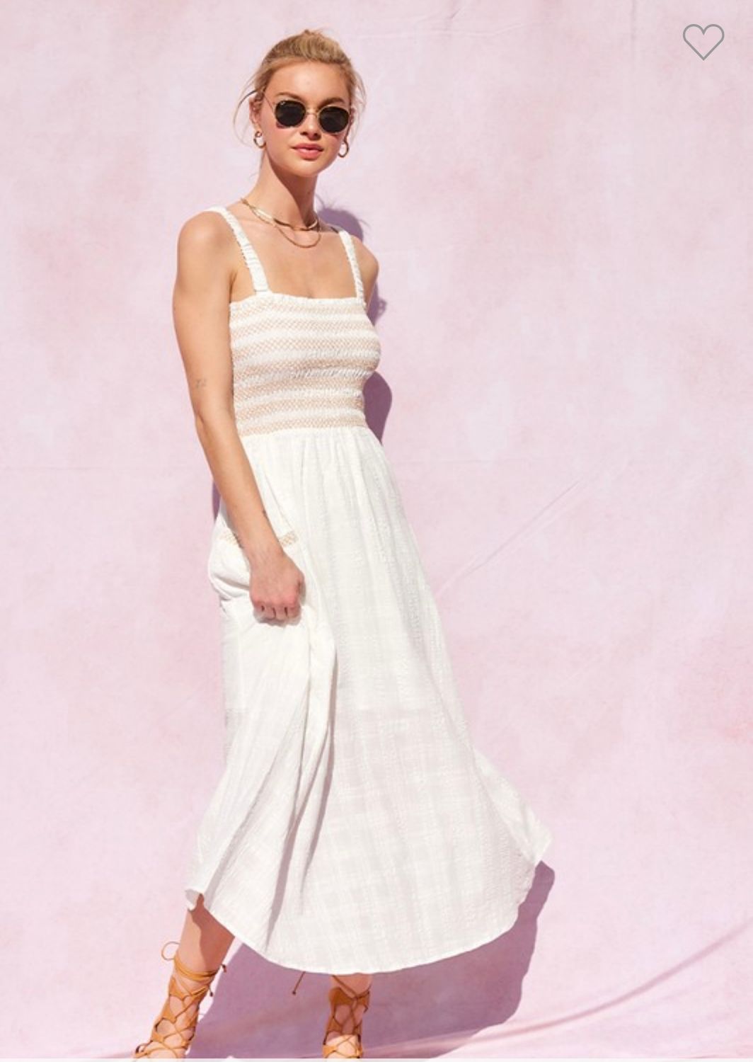 Illa Illa Cotton Bubble Dress, Color: Off White, Size: S