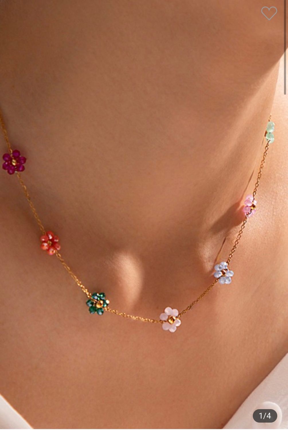 MIa Flower Necklace, Color: Multi