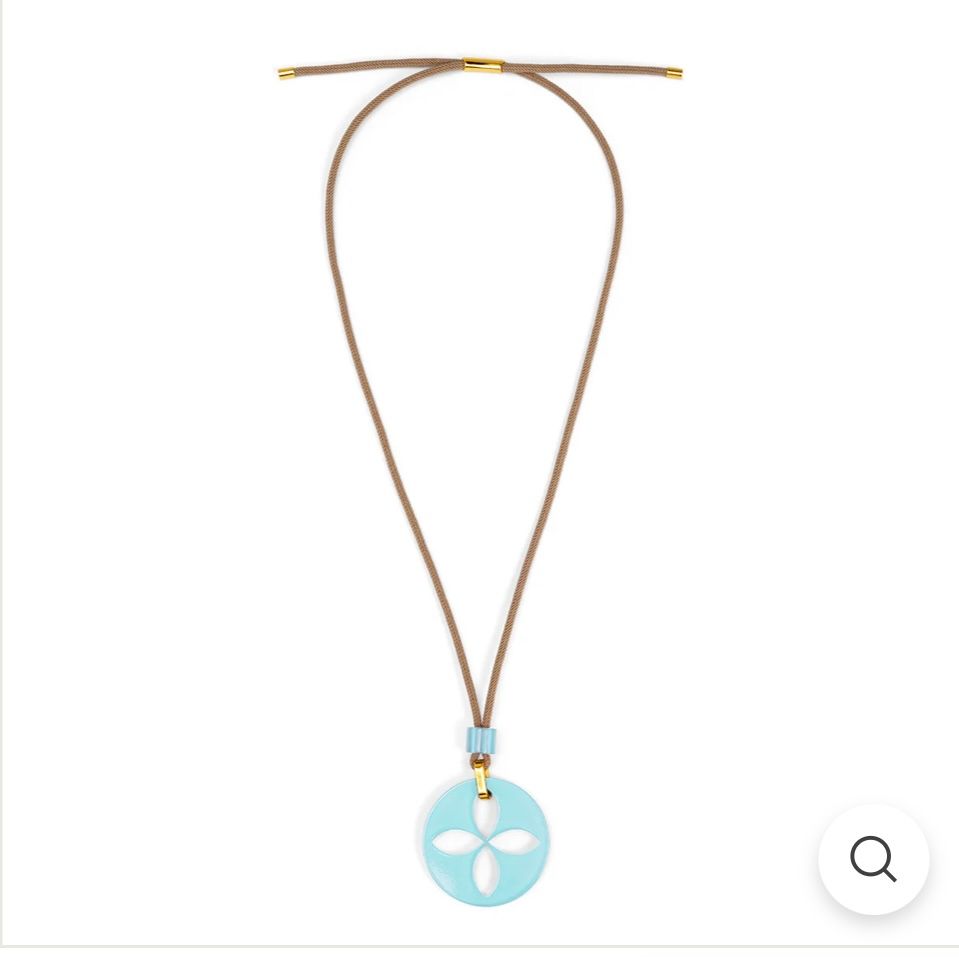 Zenzii Cutout Resin Pendant, Color: BLK