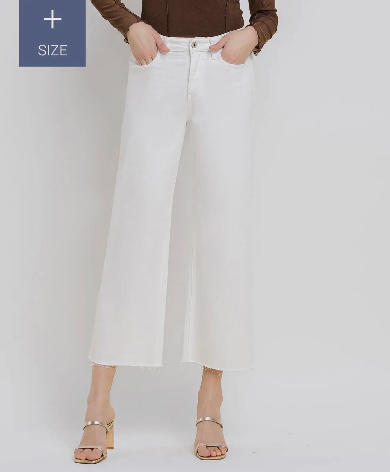 Vervet High Rise Crop Wide Leg