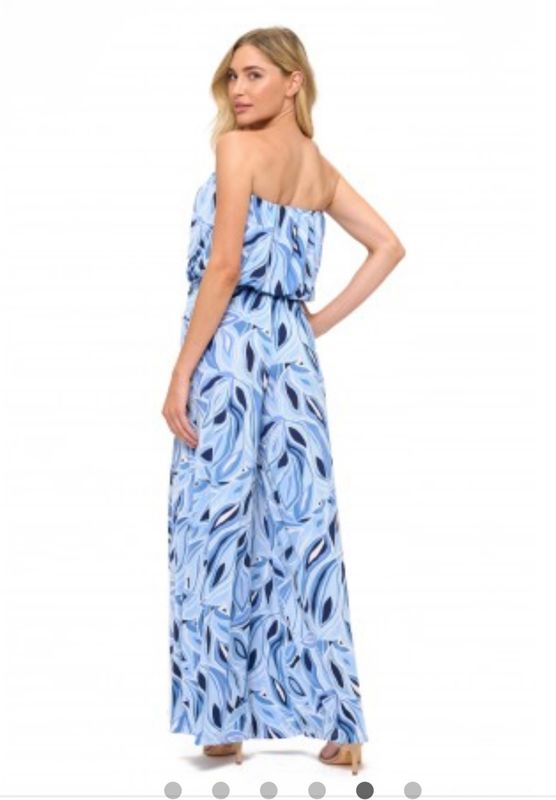 Ariella Printed Jumpsuit w/Belt