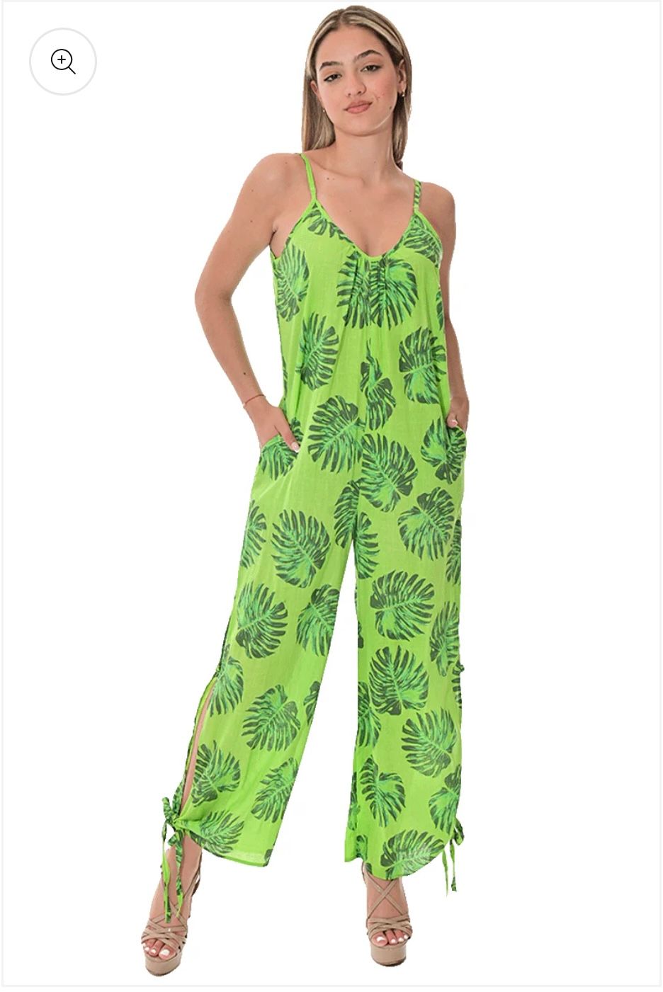 JMP Womans Jumper Wide Leg, Size: S/M, Color: Lime/Green