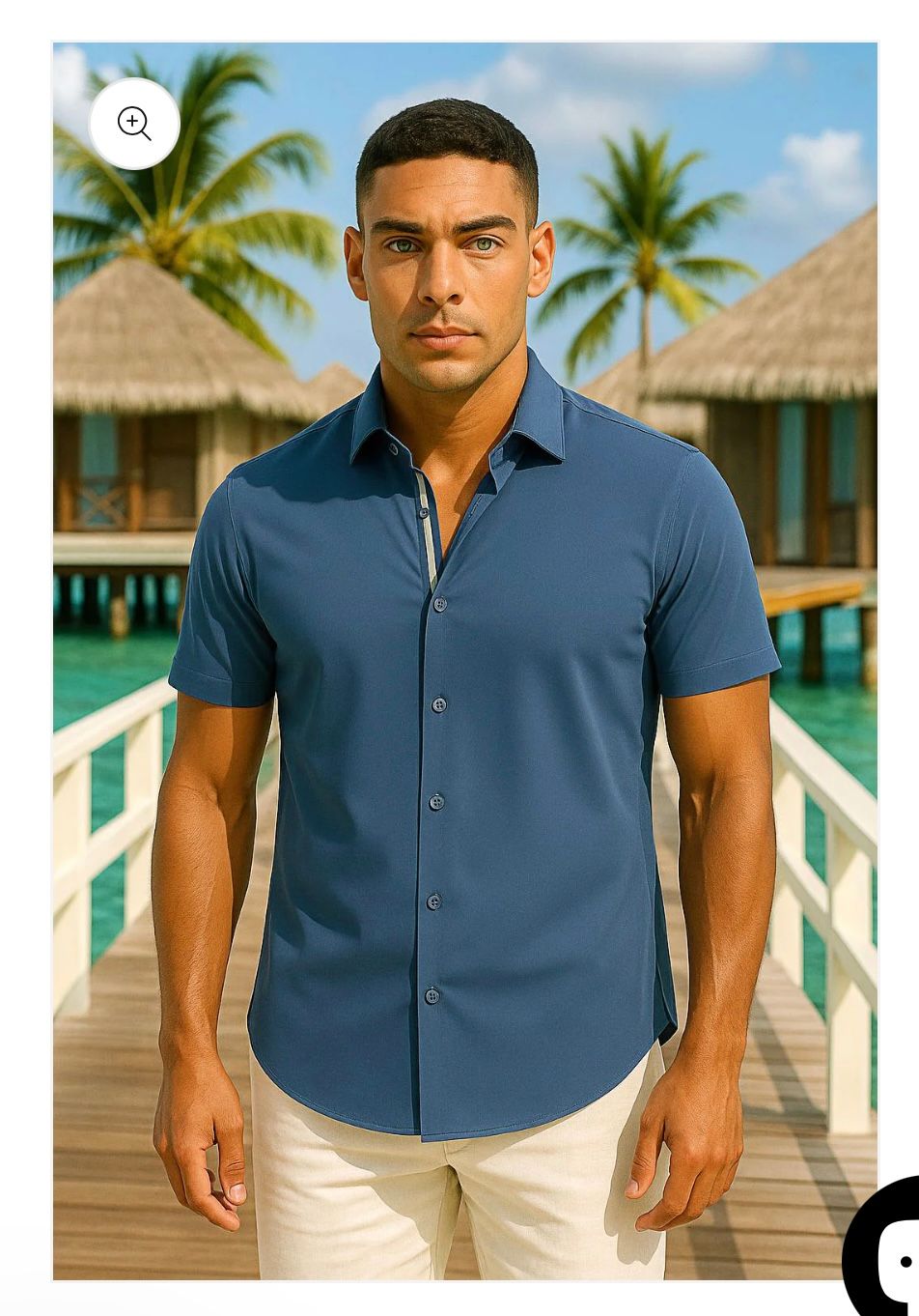 JMP Performance SS Button Down, Color: Slate, Size: S