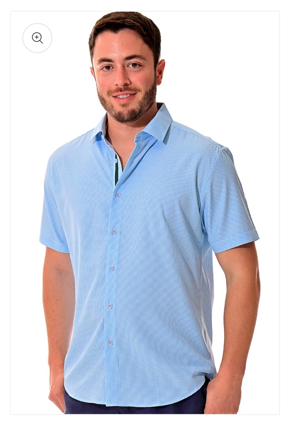 JMP Cotton/Poly Spandex SS, Color: Blue, Size: S