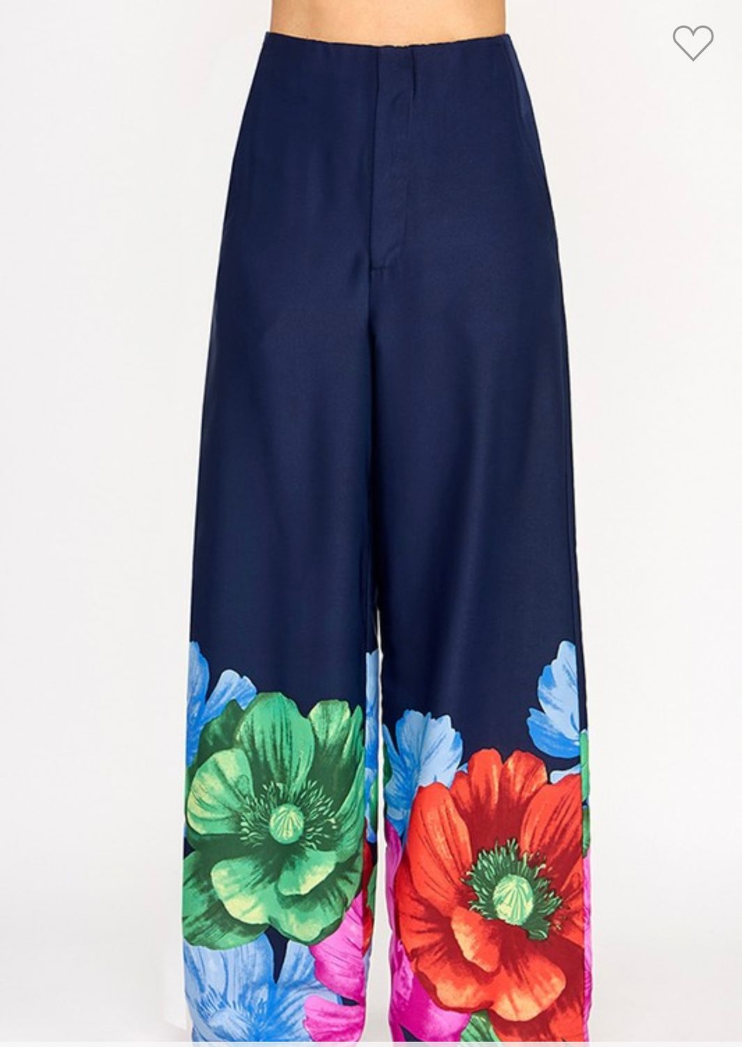 MIlk &amp; Honey Printed Wide Leg Pant, Color: Navy, Size: S