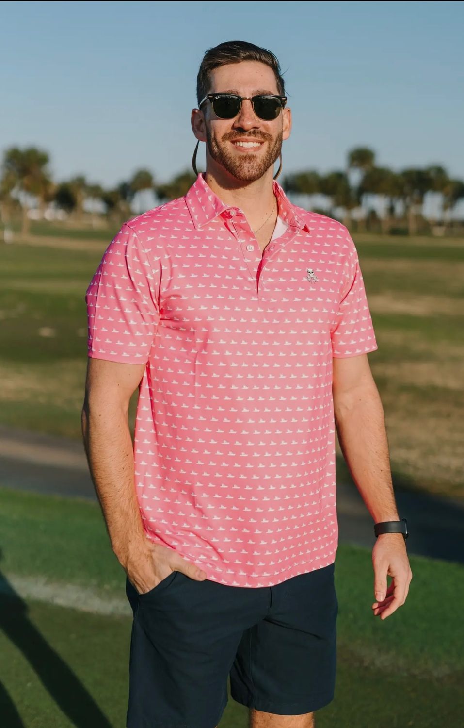 Salt Water Soul Polo, Color: Sea Ya Polo, Size: S