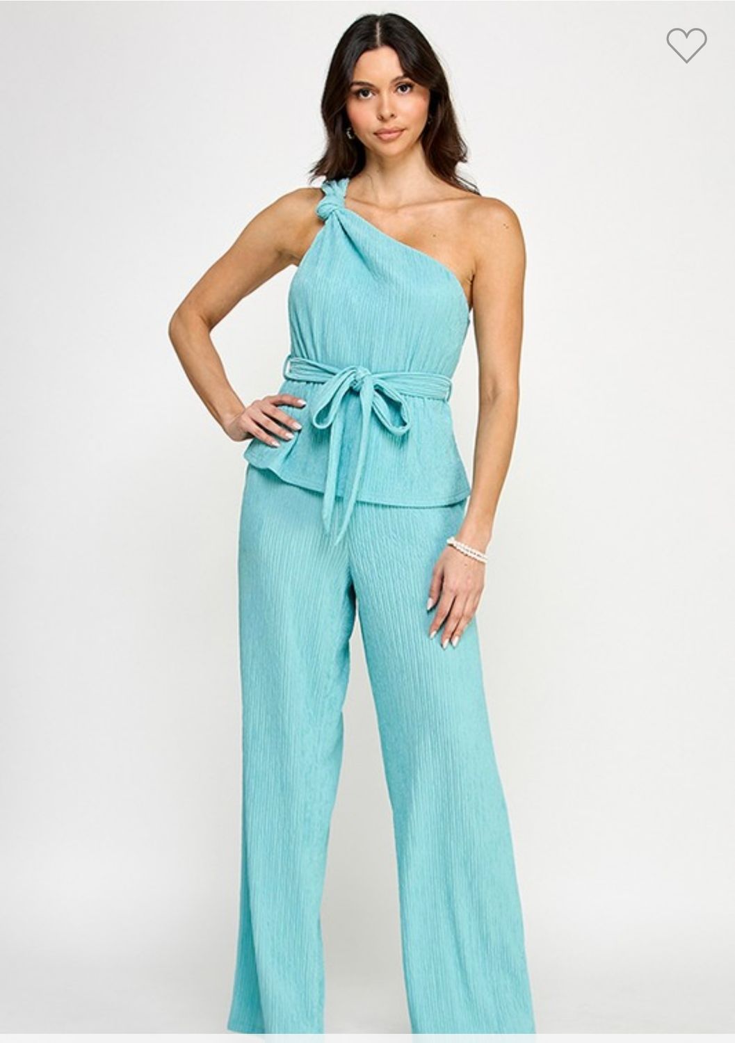 MIlk &amp; Honey Top/Pant Set, Color: Aqua, Size: S
