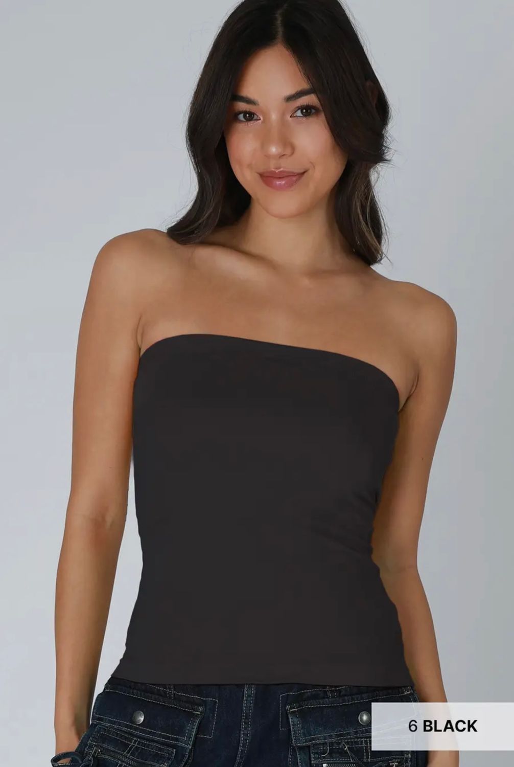 Niki Biki Tube Top, Color: Black