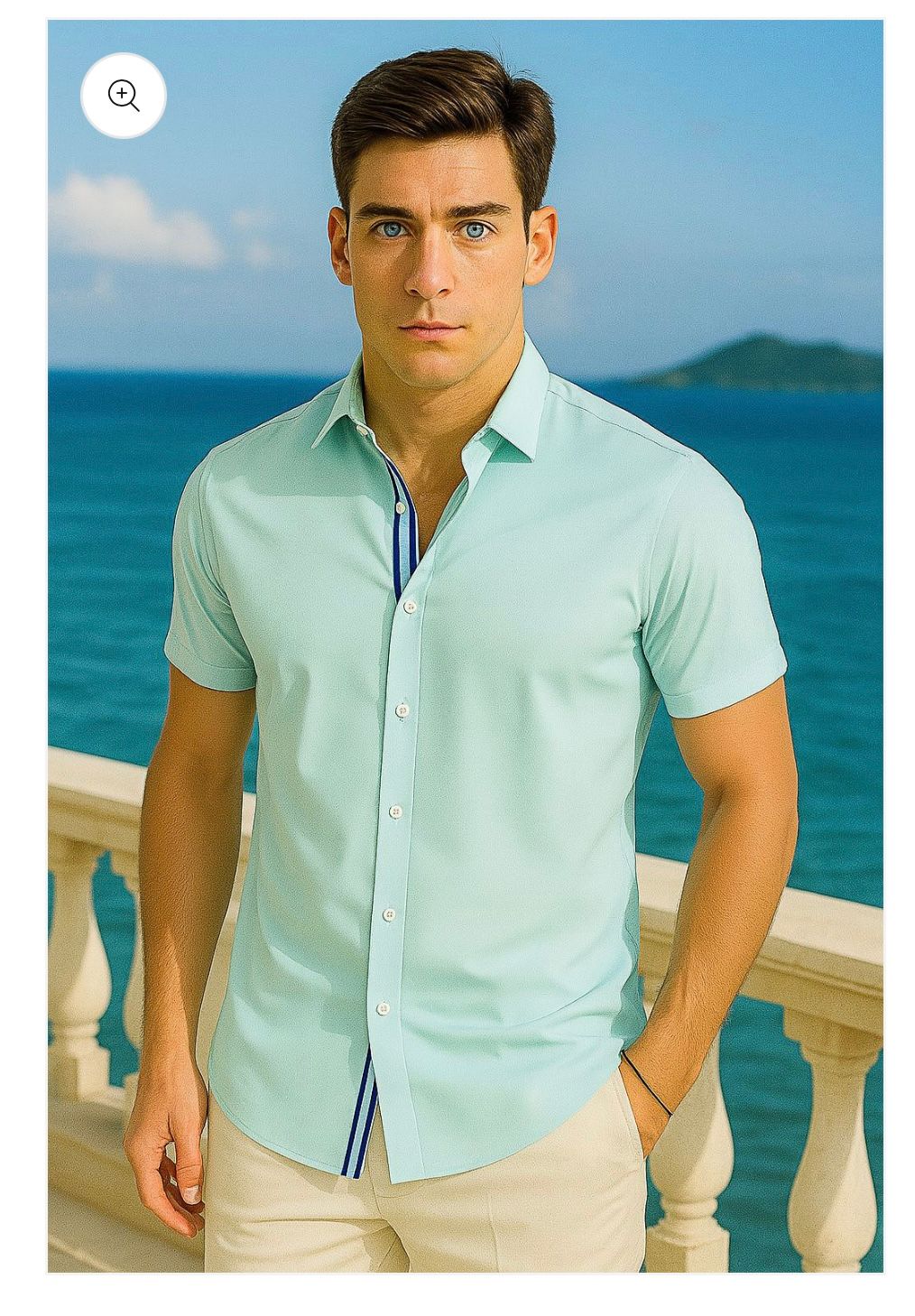 JMP Mens SS Button Down Shirt, Color: Mint, Size: M