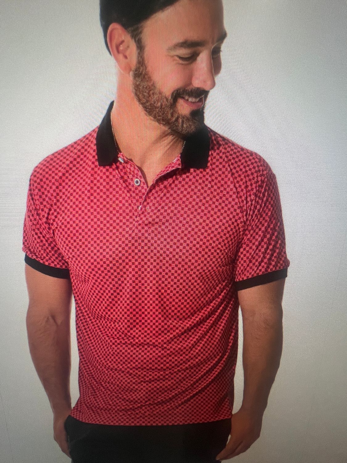 JMP Mens Polo S/S, Color: Red, Size: M