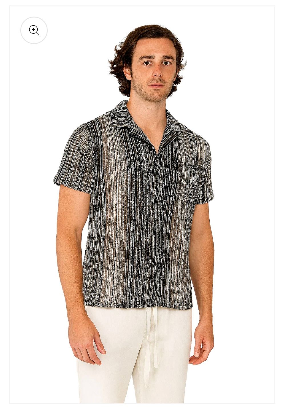 JMP Mens SS Button Up, Color: Black, Size: M