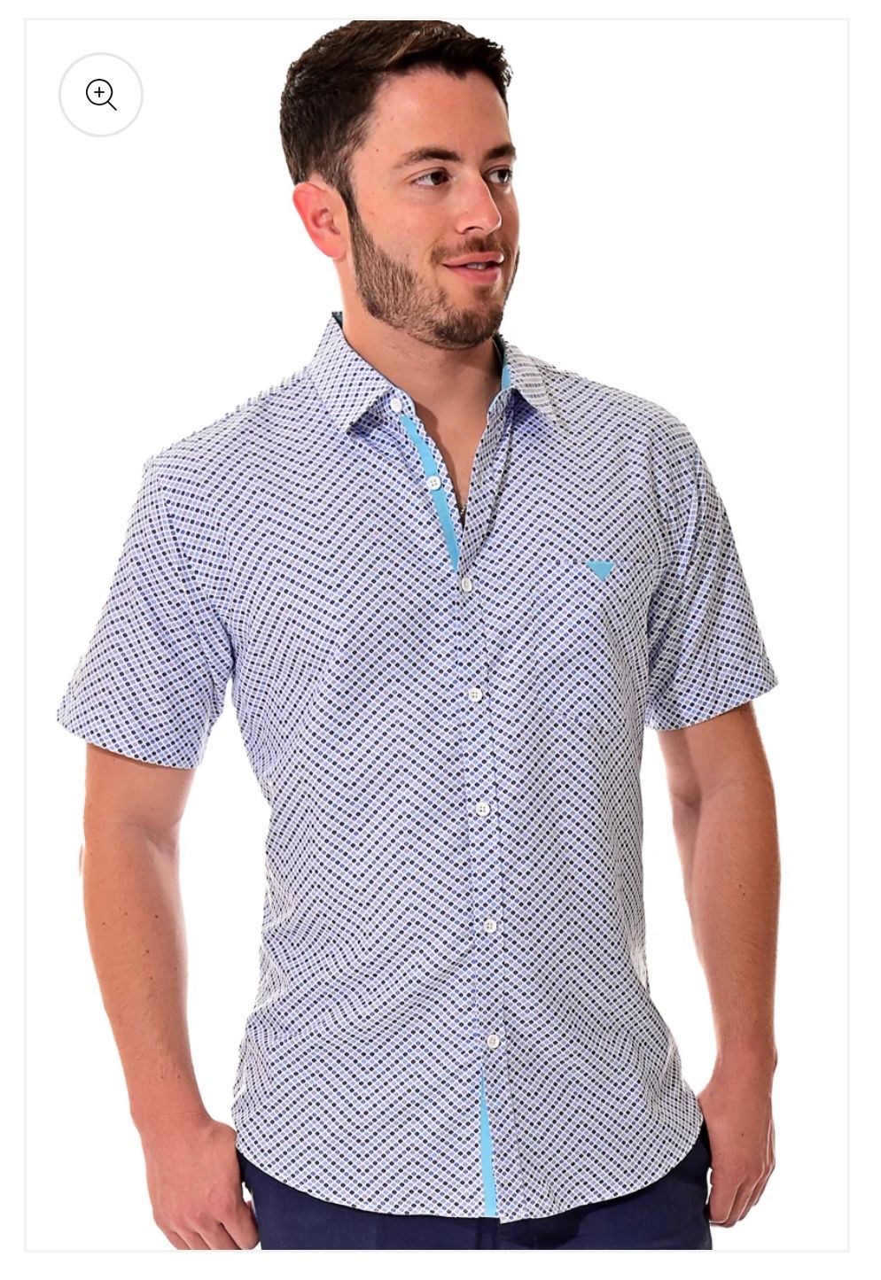 JMP Mens SS Microfiber, Color: Blue, Size: M