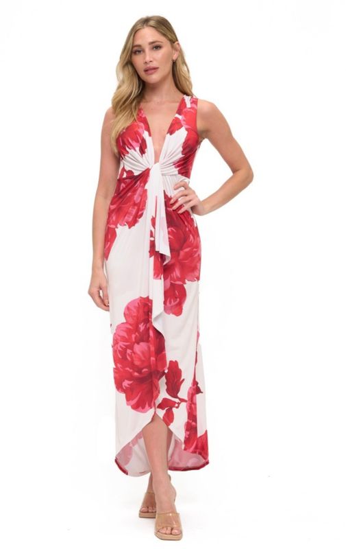 Ariella Deep V Maxi Dress