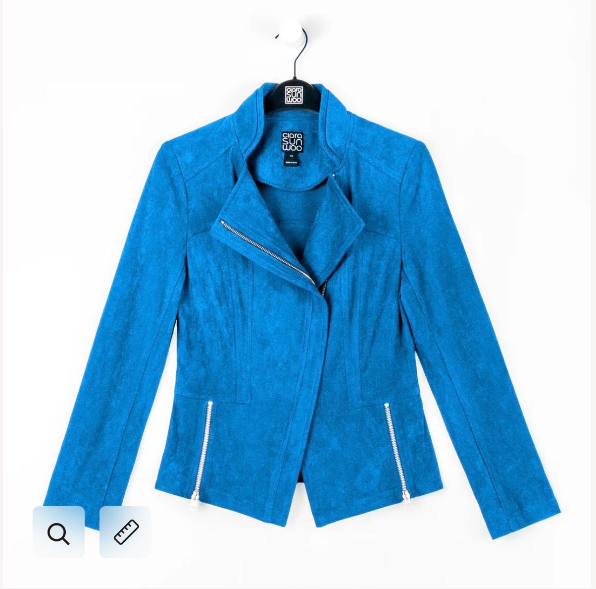 Clara Sun Woo Liquid Leather, Color: French Blue, Size: S