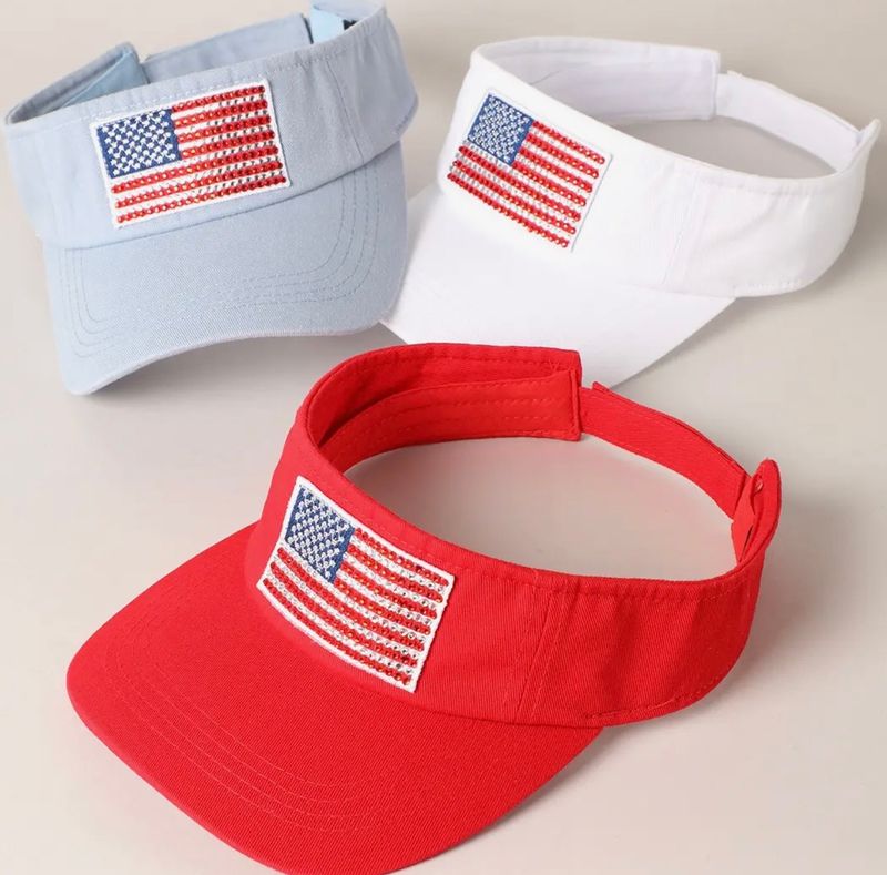 American Flag Visor