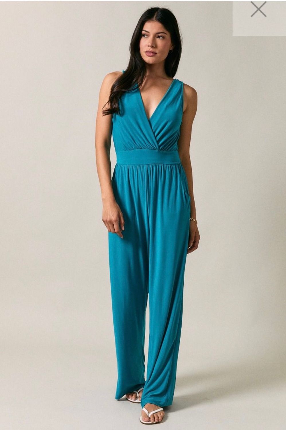 Gilli Sleeveless Jumpsuit, Color: Jade, Size: S