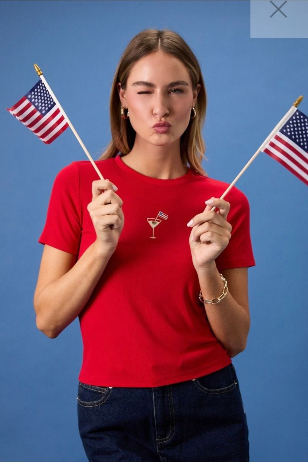 Gilli Short Sleeve Cocktail Tee, Color: Red, Size: S