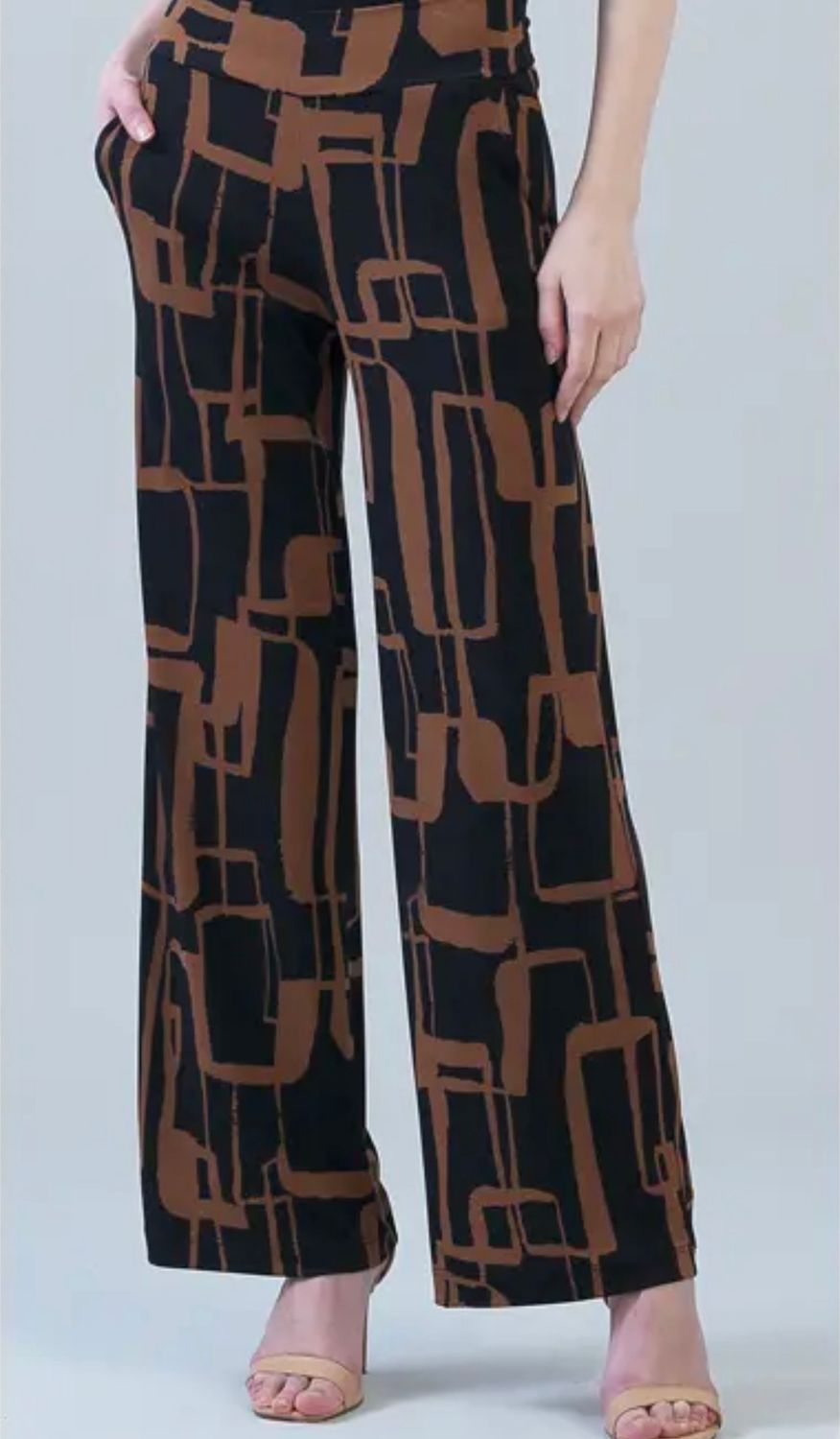 Clara Sun Woo Geo Chain Pant, Color: Black/Brown, Size: XS
