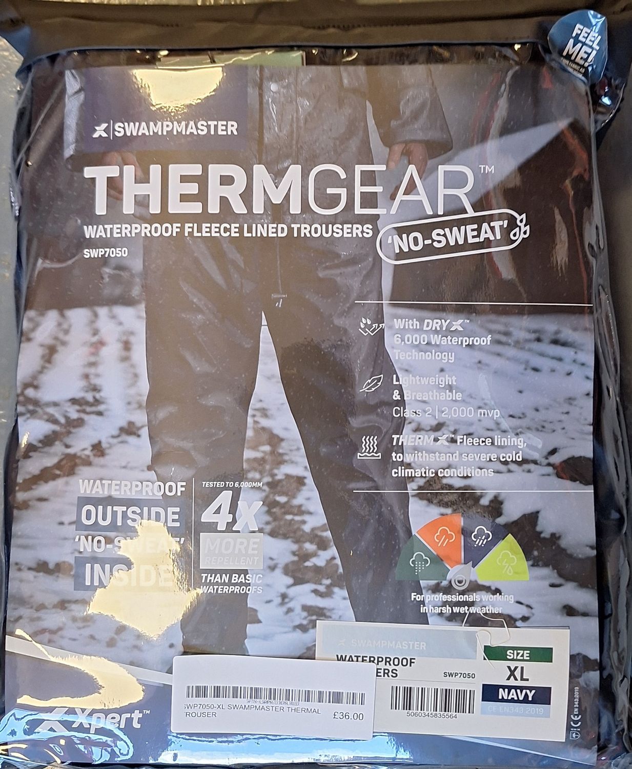 SWP7050-XL SWAMPMASTER THERMAL TROUSER