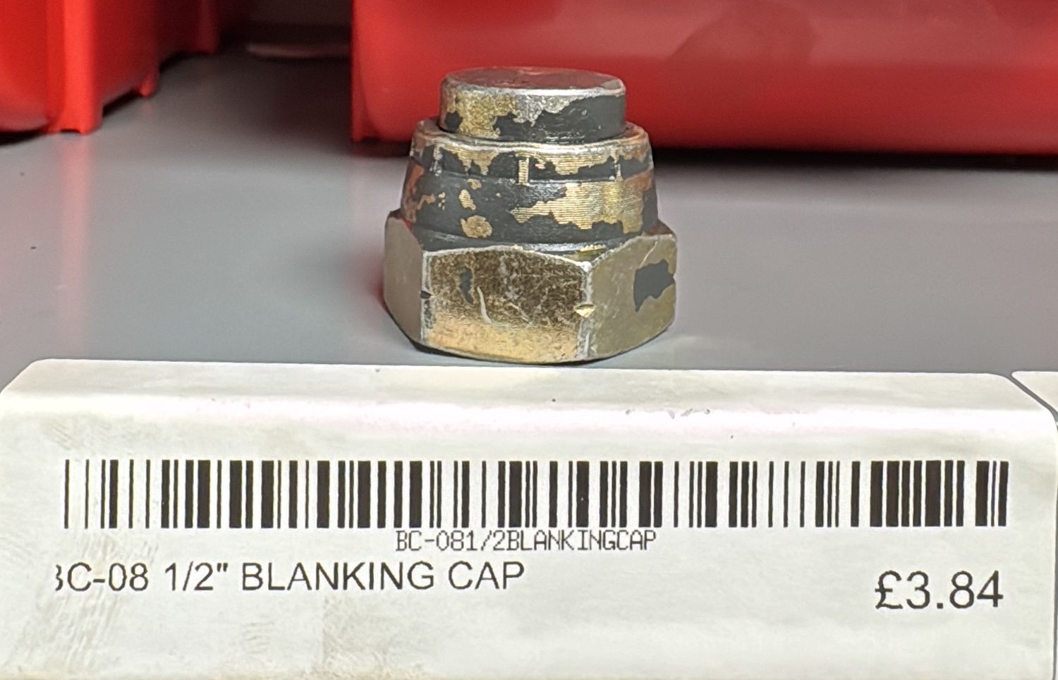 BC-08  1/2" BLANKING CAP