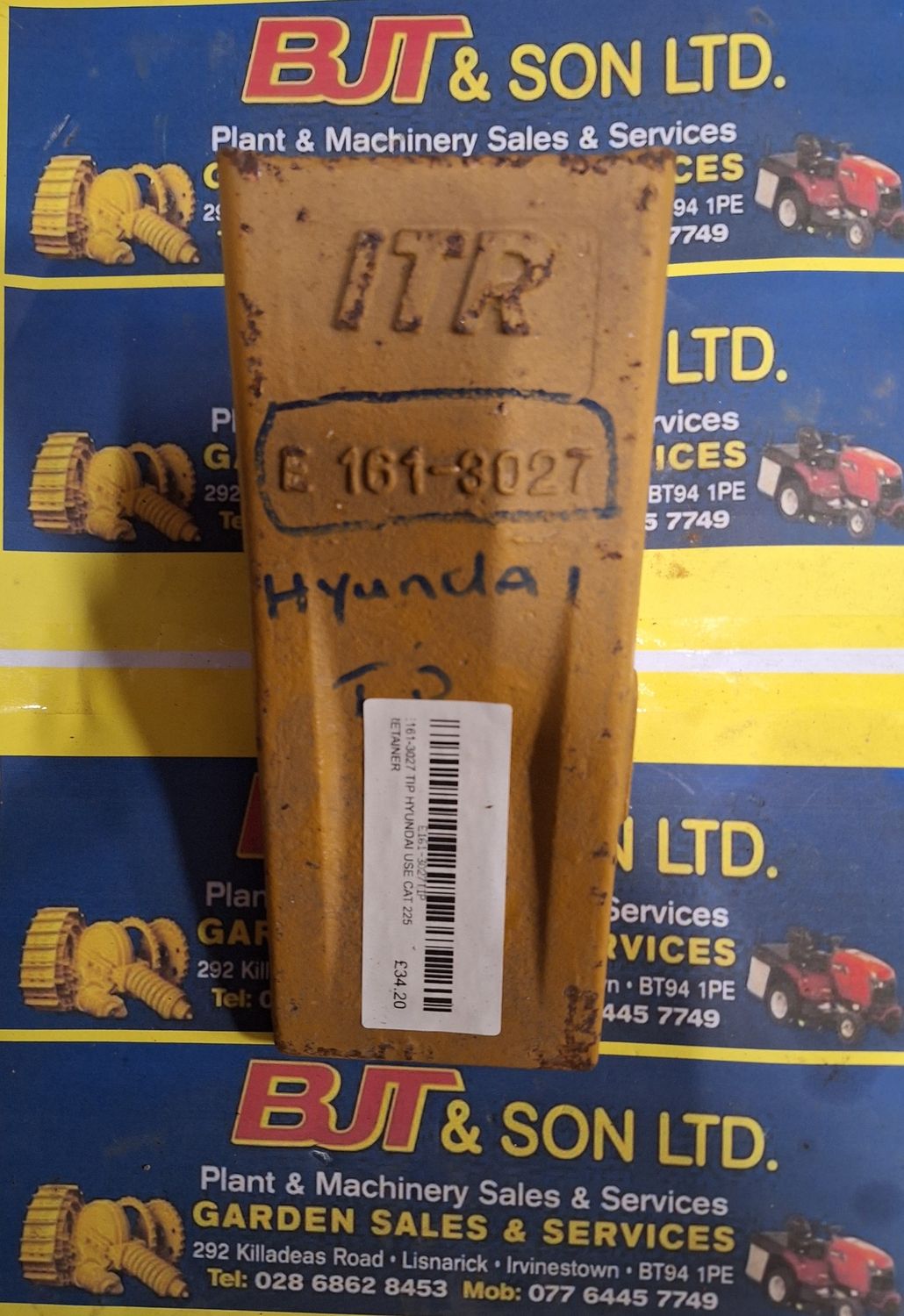 E161-3027 TIP HYUNDAI USE CAT 225 RETAINER