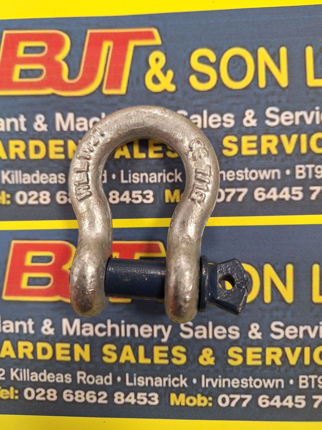 BOW SHACKLE 1.5T SCREW PIN  7/16"