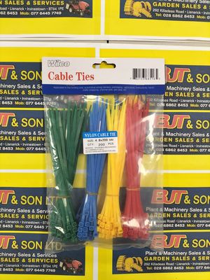 CT COLOURED CABLE TIES  4.8X200MM