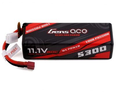 3S (11.1V) 5300mAh 60C Gens Ace 3s LiPo Battery (T-Plug)