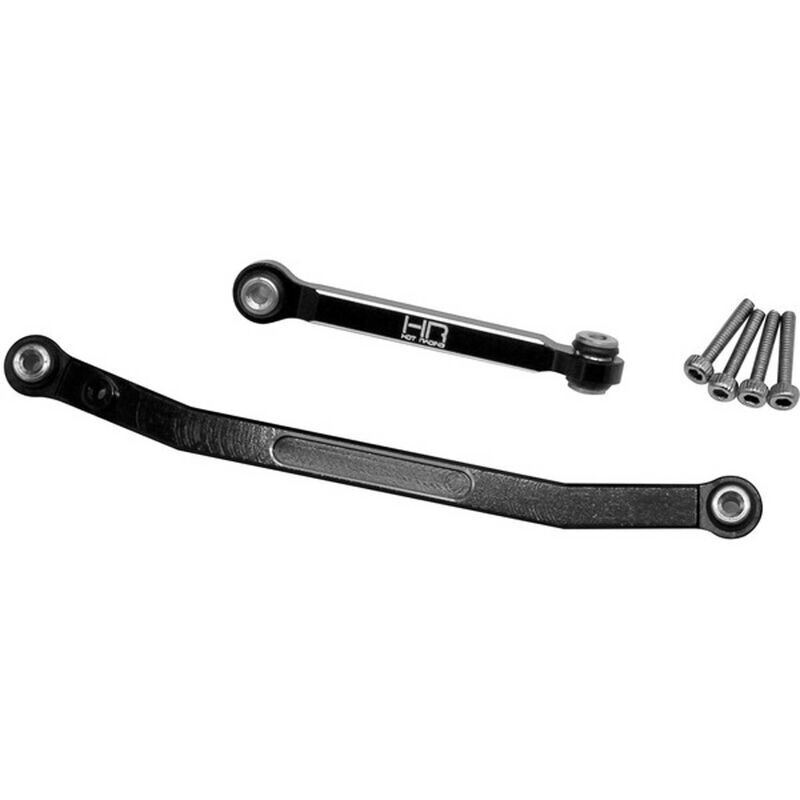 Hot Racing Axial SCX24 Aluminum Fix Tight Tolerance Steering Rod Link (Black)