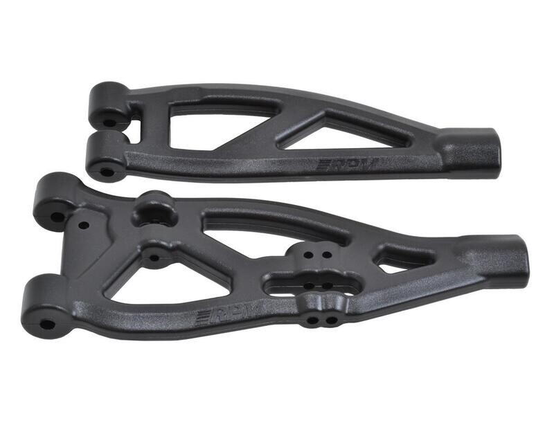 RPM Arrma Kraton/Outcast Front Upper &amp; Lower Suspension Arm Set (Black)