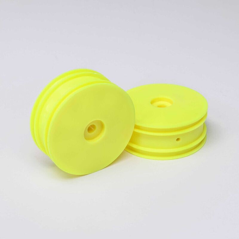 Losi Mini-B Front Wheels (Yellow) (2)