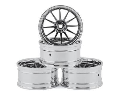MST S-GD 21 Wheel Set (Silver/Black) (4) (Offset Changeable)