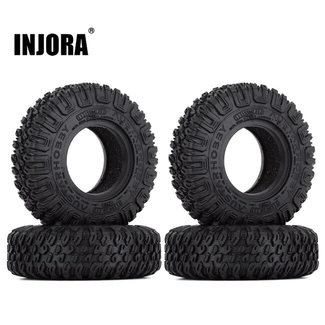 INJORA 4PCS 1.55&quot; 85*28mm Soft Rubber All Terrain Tires