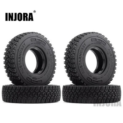 INJORA 4PCS 1.55" 90*24mm Soft All Terrain Tires