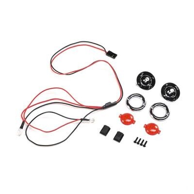 Losi LMT 1/8 Front LED Headlight Set, Grave Digger (Red)