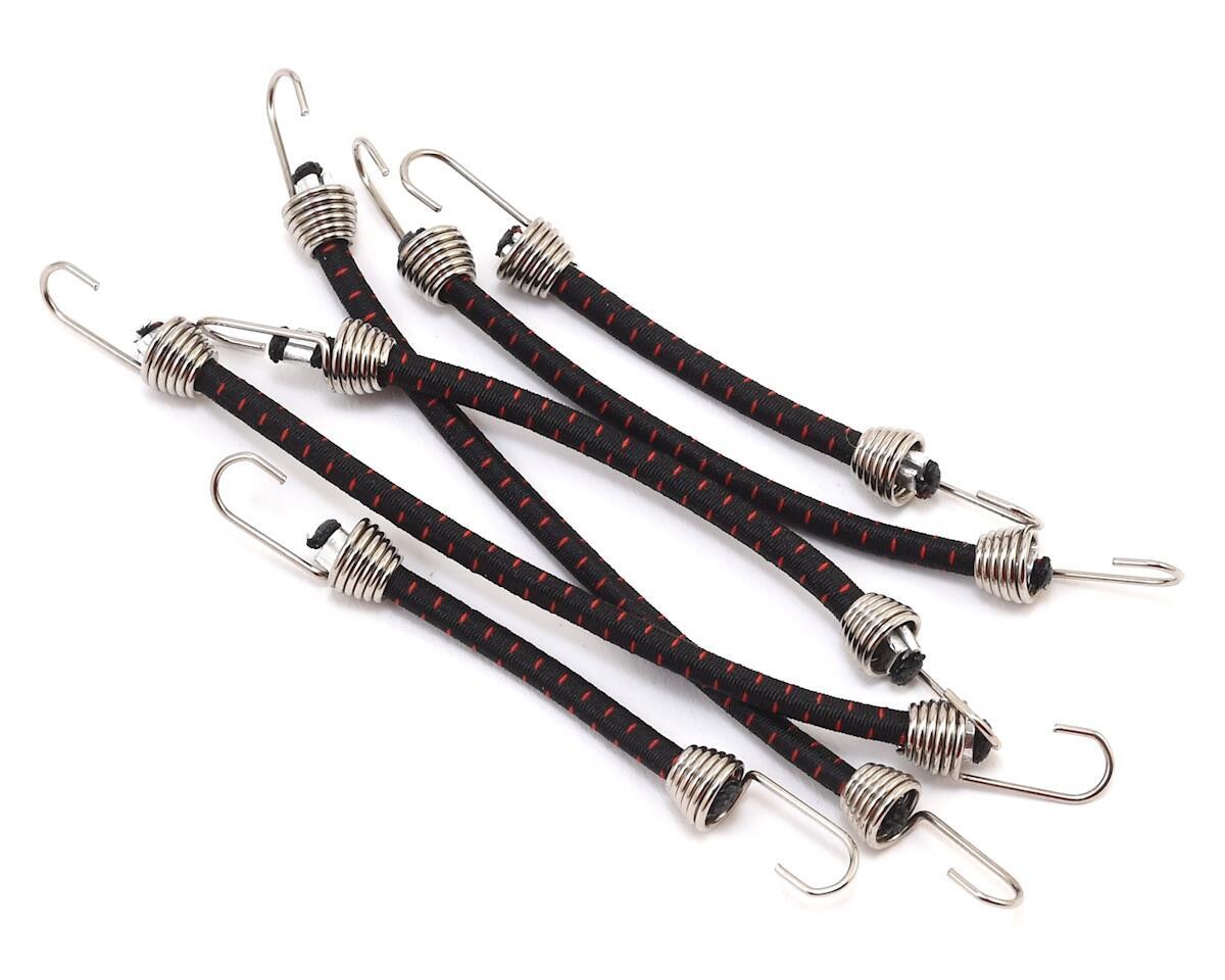 Hot Racing 1/10 Scale Bungee Cord Set (Black/Red) (6)