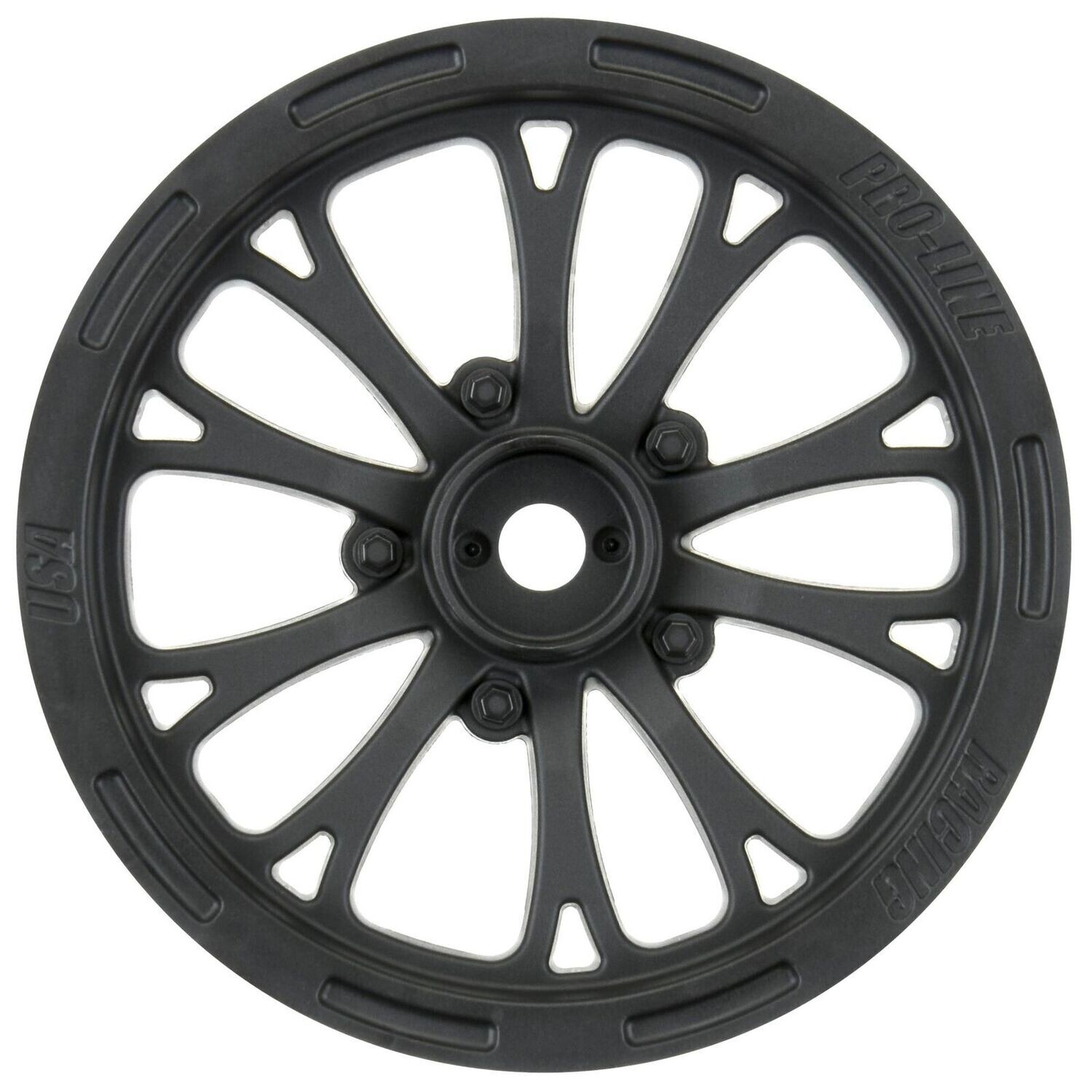 1/10 Pro-Line Pomona Drag Spec Front 2.2" 12mm Drag Wheels (2) Black