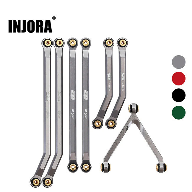 INJORA 7pcs High Clearance Chassis Links for Axial SCX24 Deadbolt Betty