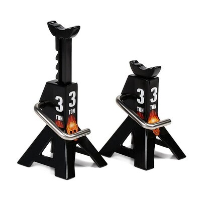 INJORA 2pcs Metal Height Adjustable Jack Repair Stand