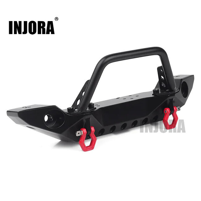 1/10 INJORA Metal Front Bumper with LED Lights (Style 3)