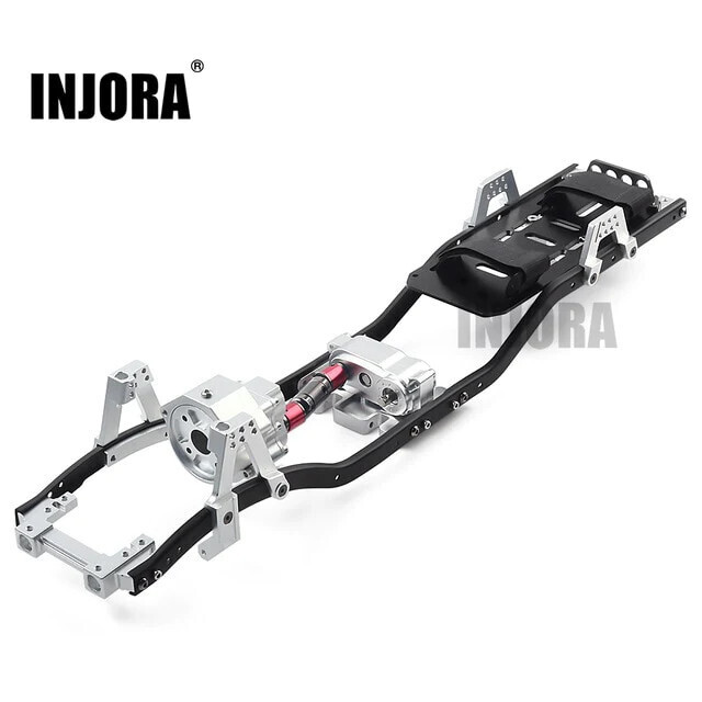 1/10 INJORA 313mm Chassis with Prefixal Gearbox for SCX10 & SCX10 II